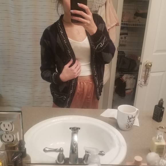 ✖️SOLD✖️RARE vtg argyle cardigan - Picture 8 of 9